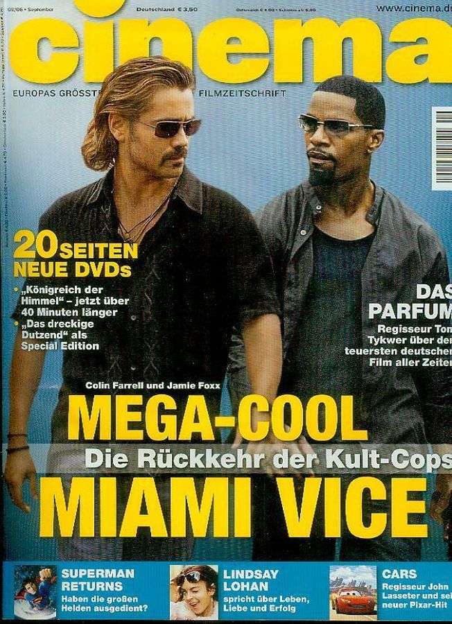 CINEMA (De) magazine side cover Issue 340 September 2006