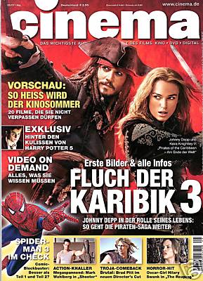 CINEMA (De) magazine side cover Issue 348 May 2007