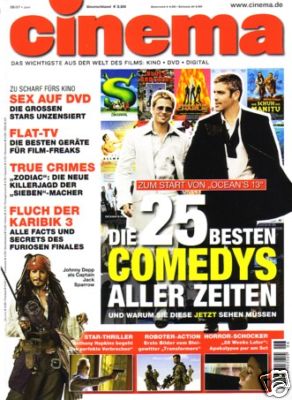 CINEMA (De) magazine side cover Issue 349 June 2007