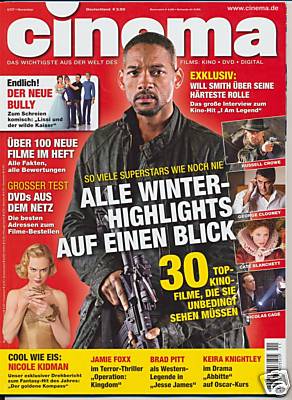 CINEMA (De) magazine side cover Issue 354 November 2007