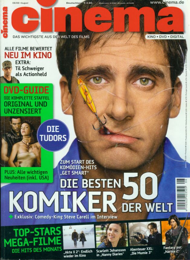 CINEMA (De) magazine side cover Issue 363 August 2008