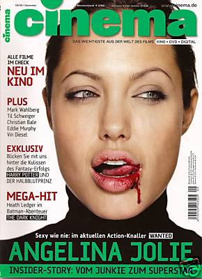 CINEMA (De) magazine side cover Issue 364 September 2008