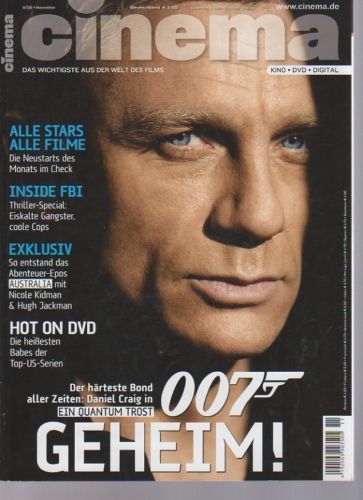 CINEMA (De) magazine side cover Issue 366 November 2008