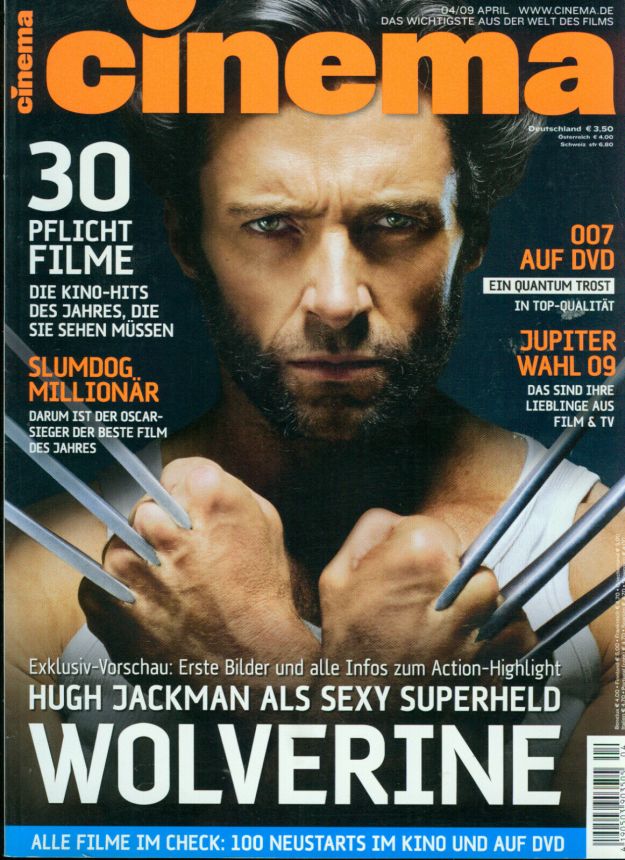 CINEMA (De) magazine side cover Issue 371 April 2009