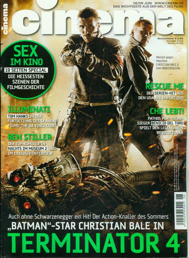 CINEMA (De) magazine side cover Issue 373 June 2009