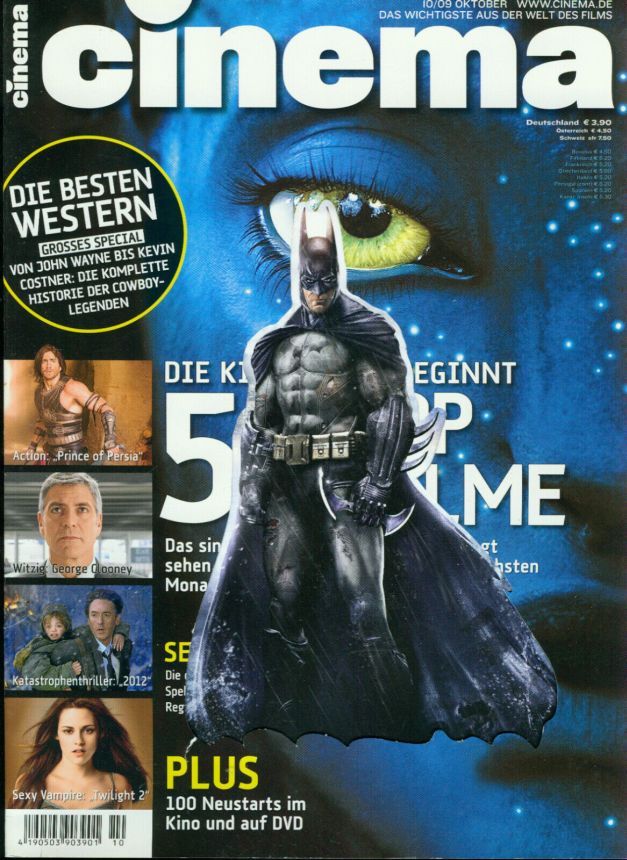 CINEMA (De) magazine side cover Issue 377 October 2009