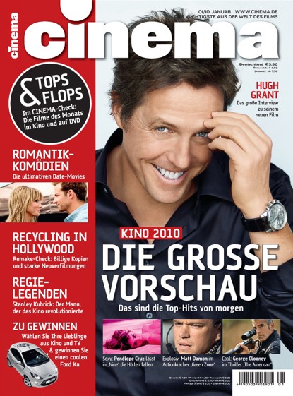 CINEMA (De) magazine side cover Issue 380 January 2010
