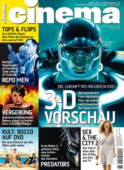 CINEMA (De) magazine side cover Issue 385 June 2010