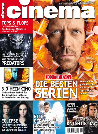 CINEMA (De) magazine side cover Issue 386 July 2010