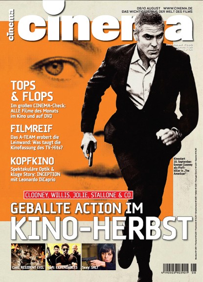 CINEMA (De) magazine side cover Issue 387 August 2010
