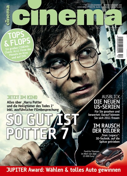 CINEMA (De) magazine side cover Issue 391 December 2010