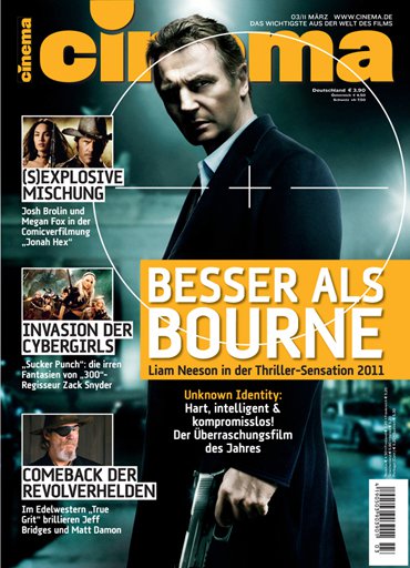 CINEMA (De) magazine side cover Issue 394 March 2011