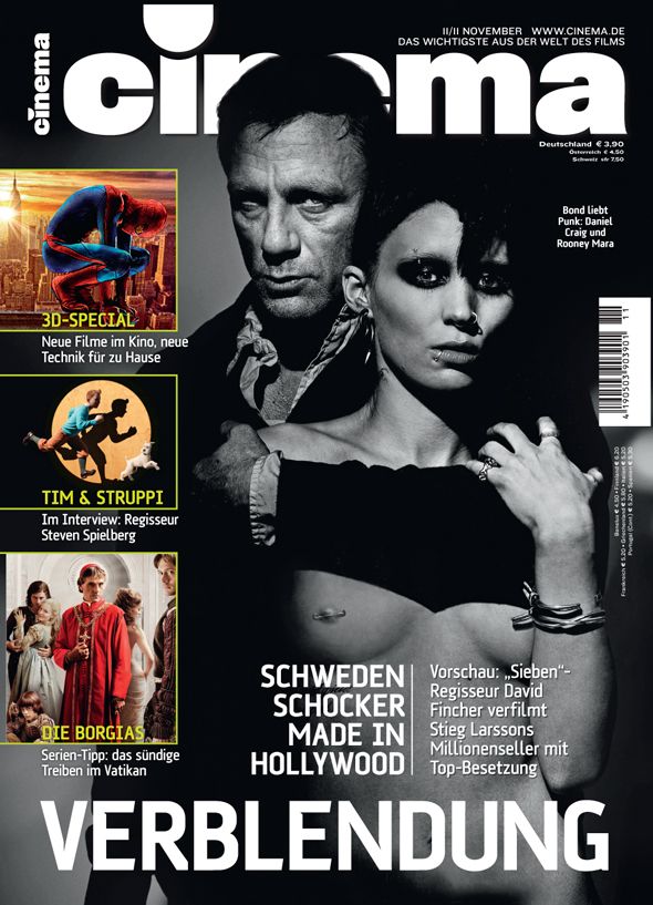 CINEMA (De) magazine side cover Issue 402 November 2011