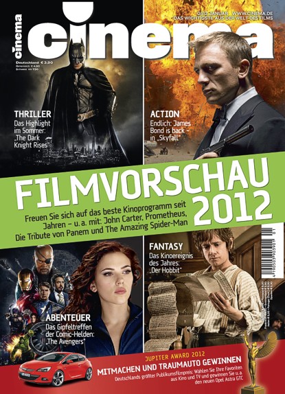 CINEMA (De) magazine side cover Issue 404 January 2012