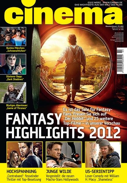 CINEMA (De) magazine side cover Issue 406 March 2012