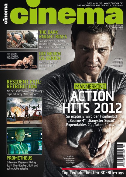 CINEMA (De) magazine side cover Issue 411 August 2012