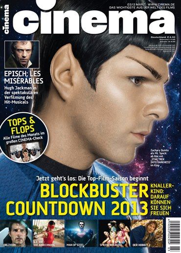 CINEMA (De) magazine side cover Issue 418 March 2013