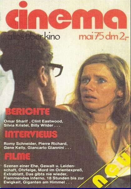 CINEMA (De) magazine side cover May 1975