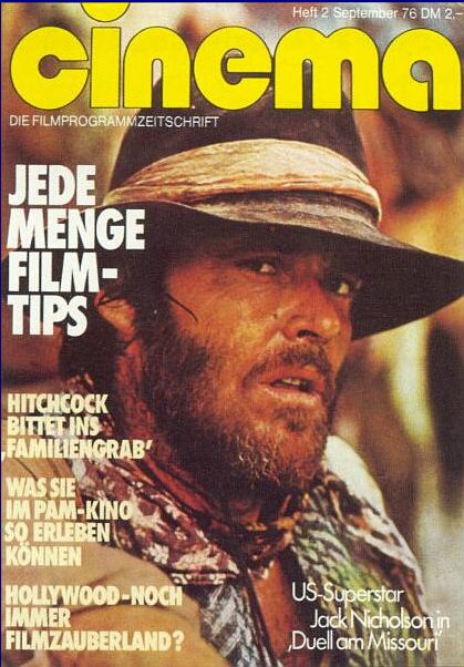 CINEMA (De) magazine side cover September/October 1976