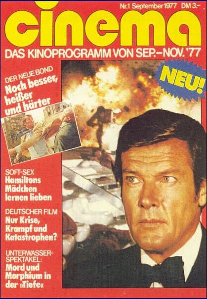 CINEMA (De) magazine side cover Issue 1 September/October/November 1977