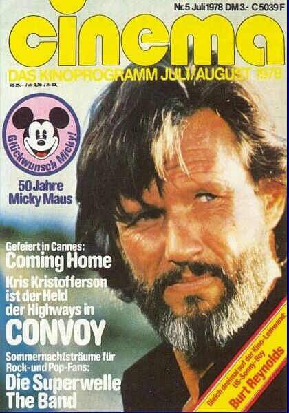 CINEMA (De) magazine side cover Issue 5 July/August 1978