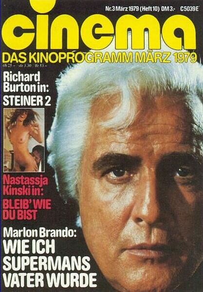 CINEMA (De) magazine side cover Issue 10 March 1979