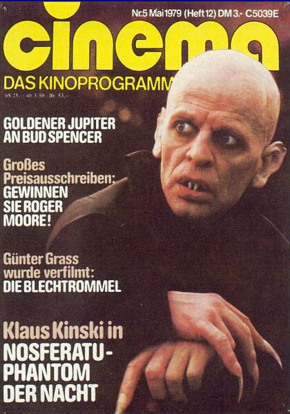 CINEMA (De) magazine side cover Issue 12 May 1979