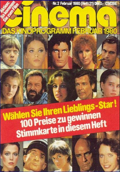 CINEMA (De) magazine side cover Issue 21 February 1980