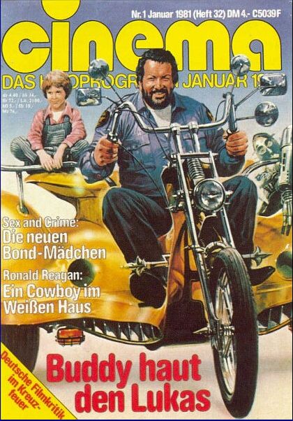 CINEMA (De) magazine side cover Issue 32 January 1981