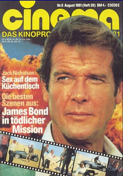 CINEMA (De) magazine side cover Issue 39 August 1981