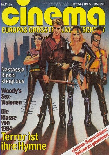 CINEMA (De) magazine side cover Issue 54 November 1982