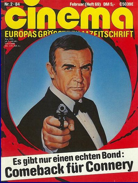 CINEMA (De) magazine side cover Issue 69 February 1984