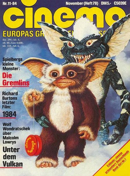 CINEMA (De) magazine side cover Issue 78 November 1984