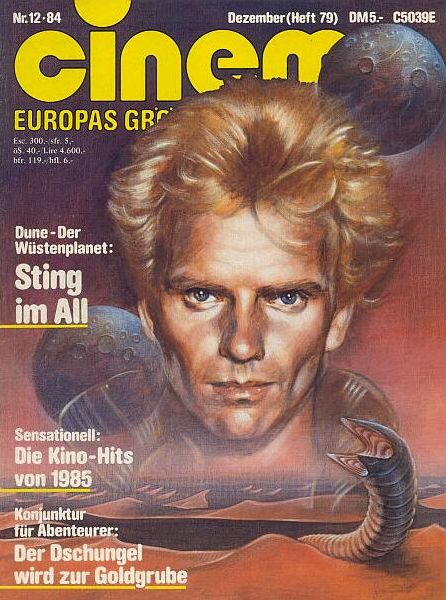 CINEMA (De) magazine side cover Issue 79 December 1984