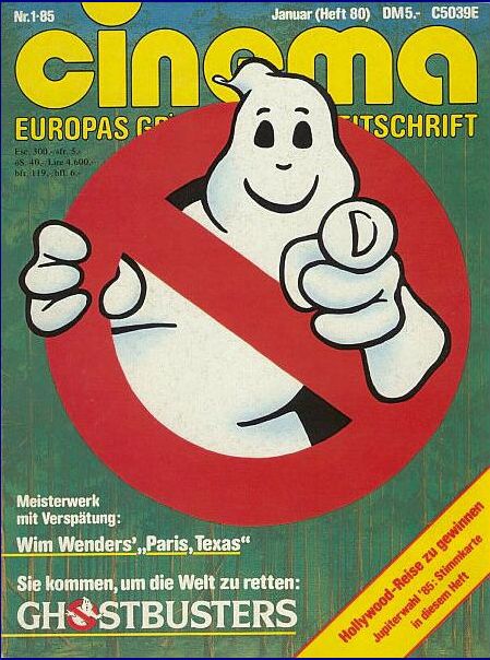 CINEMA (De) magazine side cover Issue 80 January 1985