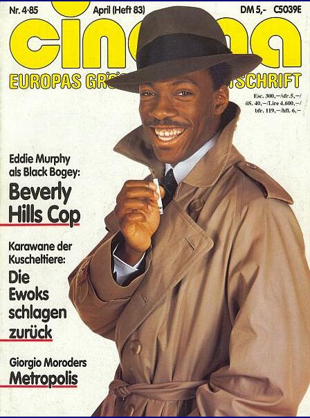 CINEMA (De) magazine side cover Issue 83 April 1985
