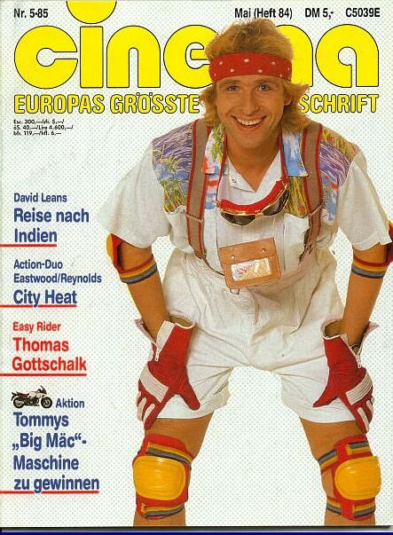 CINEMA (De) magazine side cover Issue 84 May 1985