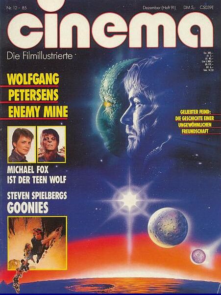 CINEMA (De) magazine side cover Issue 91 December 1985