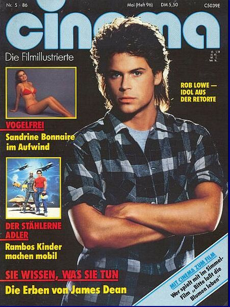 CINEMA (De) magazine side cover Issue 96 May 1986