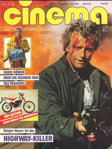 CINEMA (De) magazine side cover Issue 103 December 1986