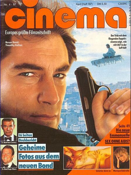 CINEMA (De) magazine side cover Issue 107 April 1987