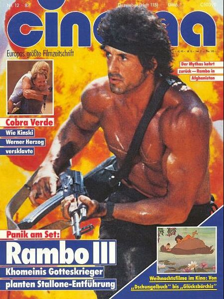 CINEMA (De) magazine side cover Issue 115 December 1987