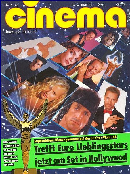 CINEMA (De) magazine side cover Issue 117 February 1988