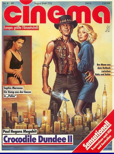 CINEMA (De) magazine side cover Issue 123 August 1988