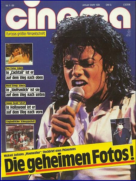 CINEMA (De) magazine side cover Issue 128 January 1989