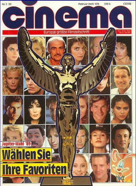 CINEMA (De) magazine side cover Issue 129 February 1989