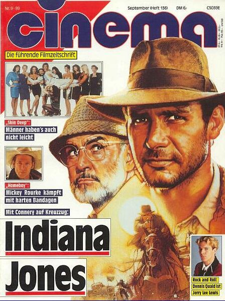 CINEMA (De) magazine side cover Issue 136 September 1989