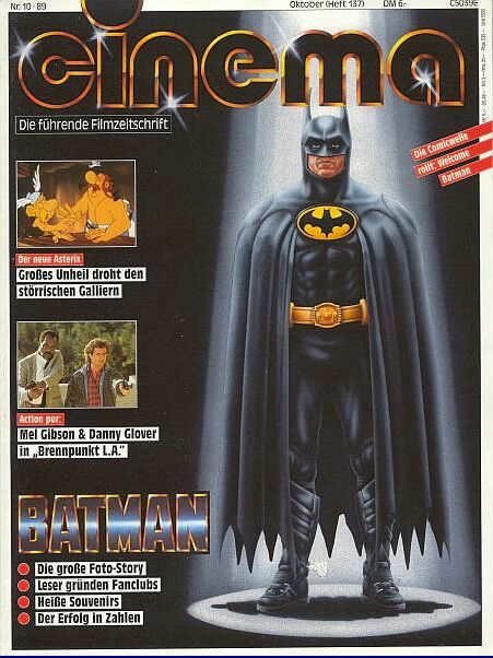 CINEMA (De) magazine side cover Issue 137 October 1989