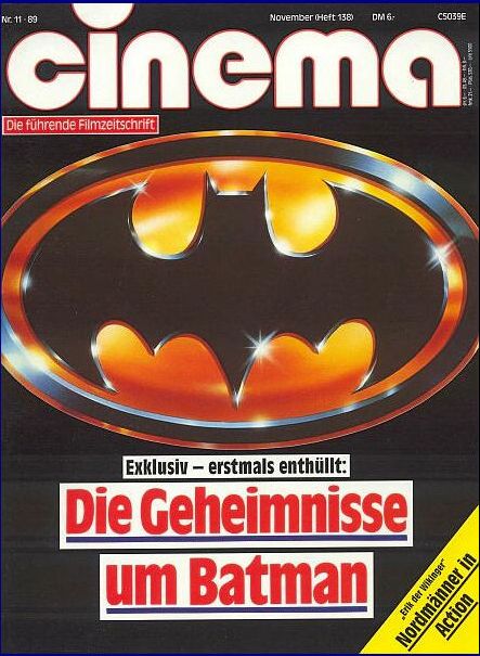 CINEMA (De) magazine side cover Issue 138 November 1989