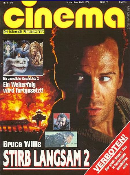CINEMA (De) magazine side cover Issue 150 November 1990